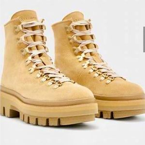 AllSaints Shearling Lug Boots Brand New In Box